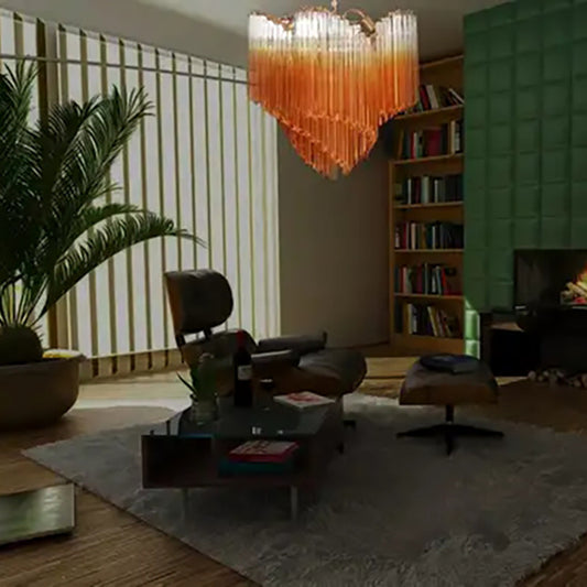 Murano Crystal Prism Chandelier