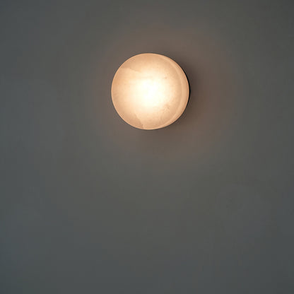 Domino A Cylindrical Alabaster Wall Light