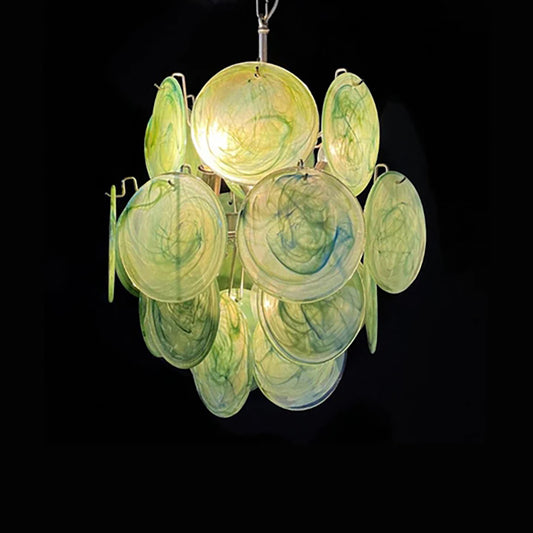 Lunaria Disc Murano chandelier