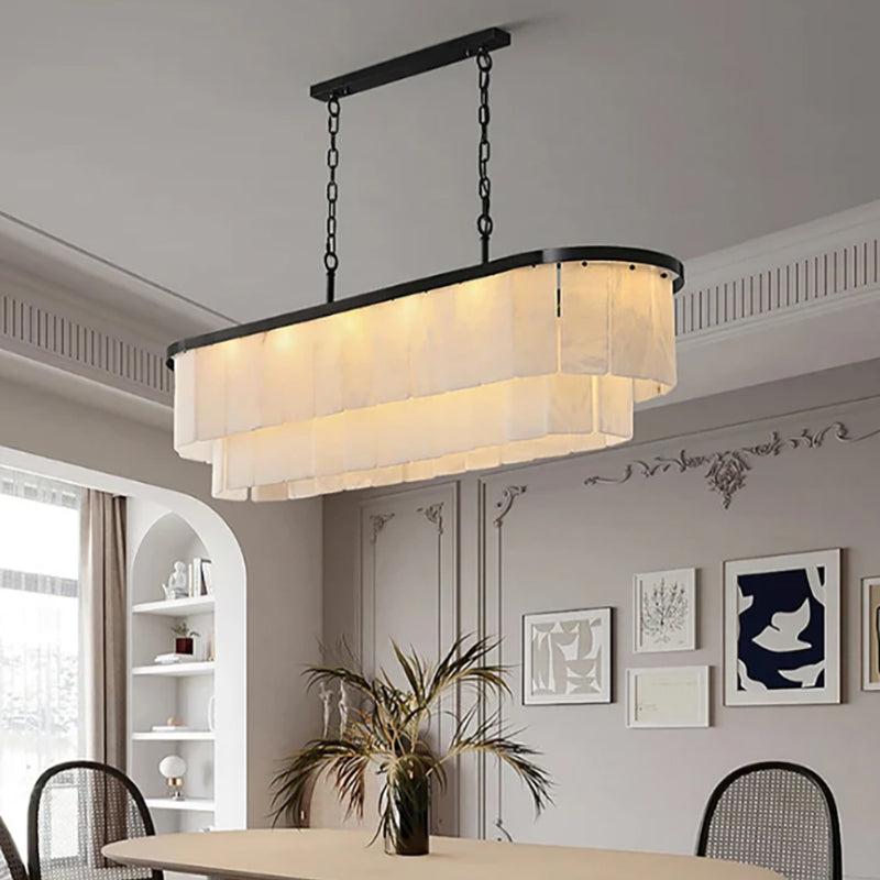 Natural Alabaster Chandelier
