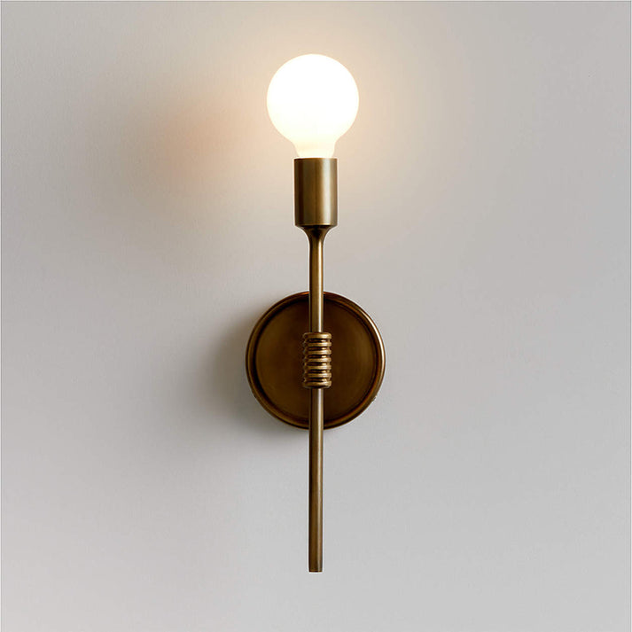 Griffin Polished Brass Wall Lamp