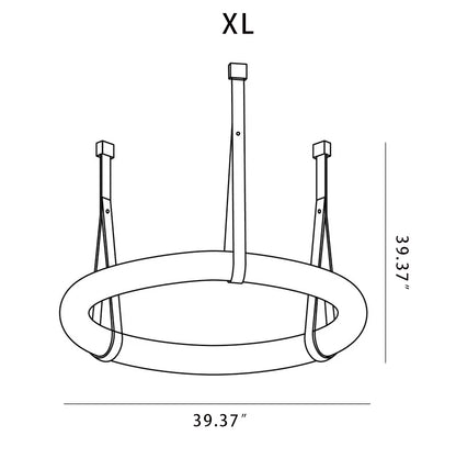 Alabaster Oslo Round Art Chandelier