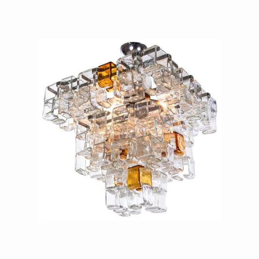 Luxury Glass Cube Chandelier