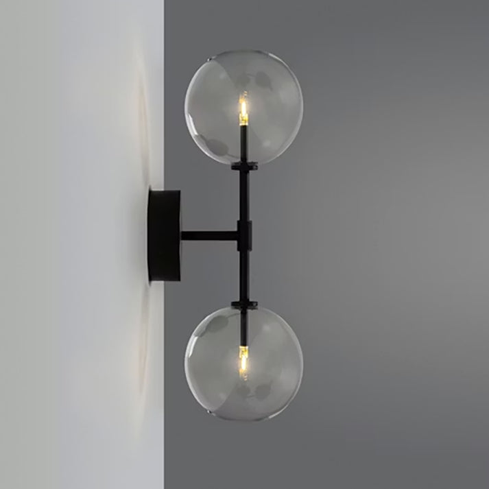 Glass Spherical Linear Wall Lamp