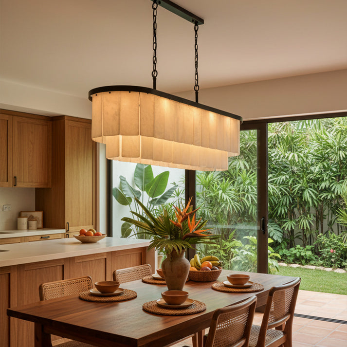 Natural Alabaster Chandelier — Statement Piece