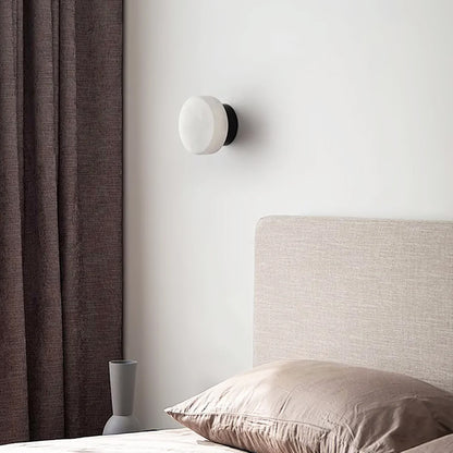 Domino A Cylindrical Alabaster Wall Light