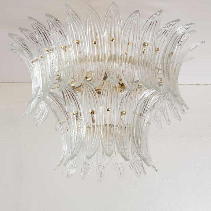 Murano Palm Glass Chandelier