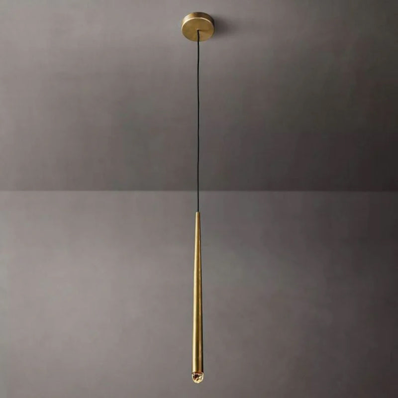 Vintage copper Nordic gold chandelier