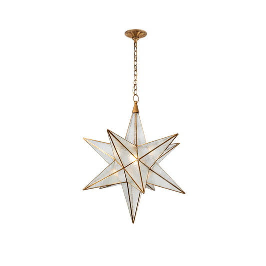 Star-shaped chandelier