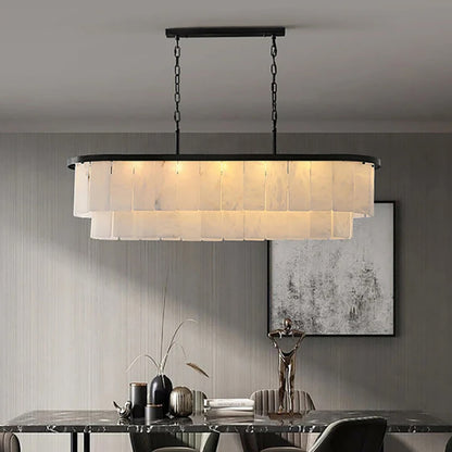 Natural Alabaster Chandelier