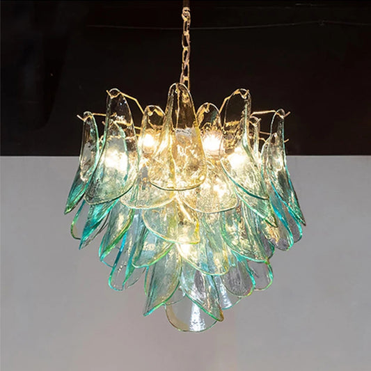 Acqua Glass Peacock Chandelier