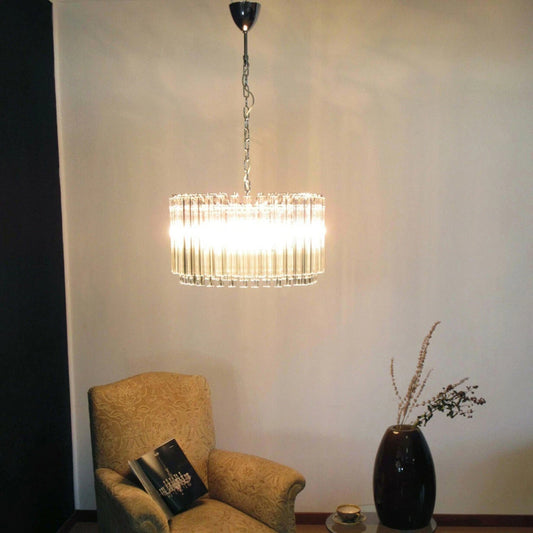 Large Triedri Murano glass chandelier