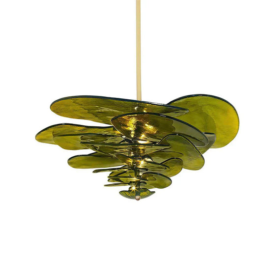 Water Lily Glass Chandelier