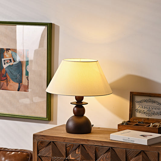 Vintage wooden table lamp