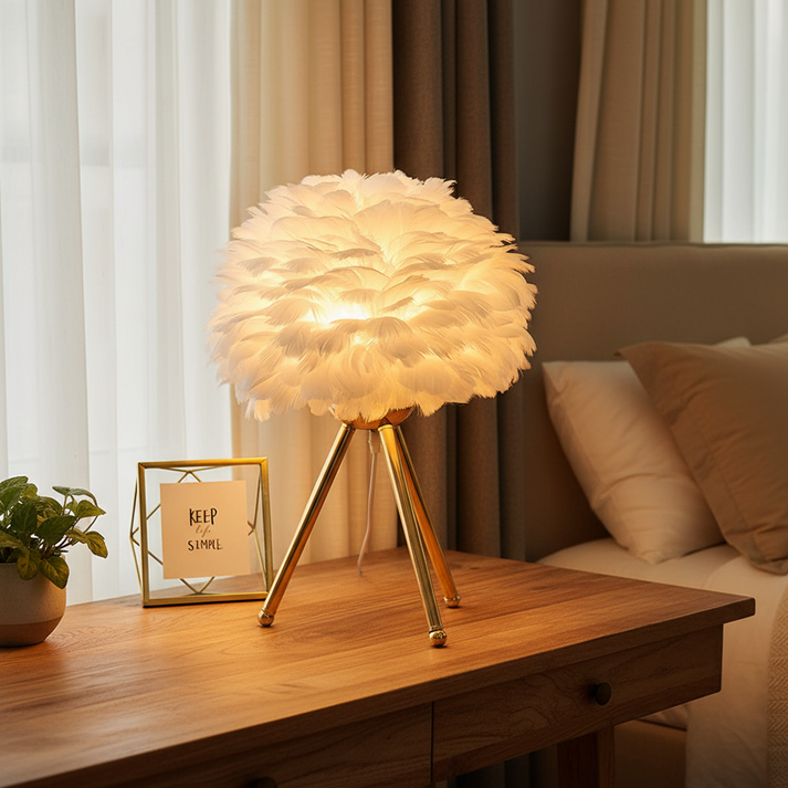 Feather Table Lamp
