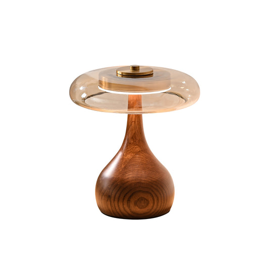 Glass table lamp
