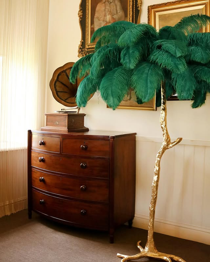 Ostrich Feather Floor Lamp