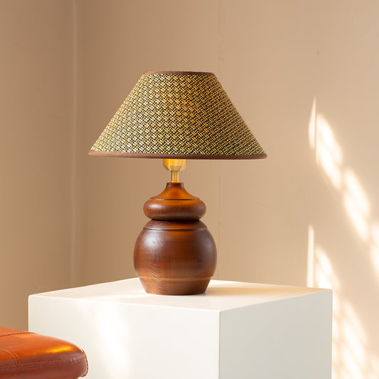 Scottish wooden table lamp