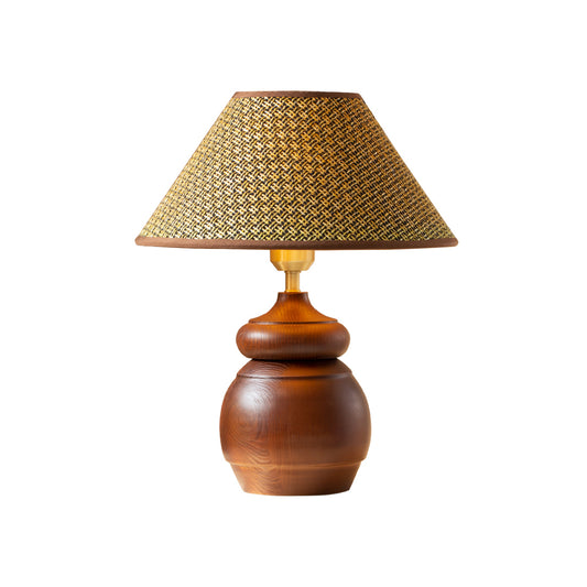 Scottish wooden table lamp